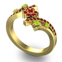 Simple Floral Pave Pippala Ring