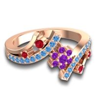 Simple Floral Pave Pippala Ring