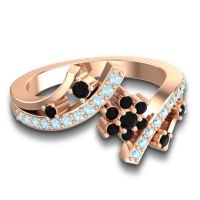 Simple Floral Pave Pippala Ring