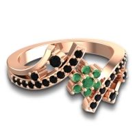 Simple Floral Pave Pippala Ring