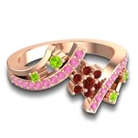 Simple Floral Pave Pippala Ring