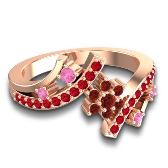 Simple Floral Pave Pippala Ring