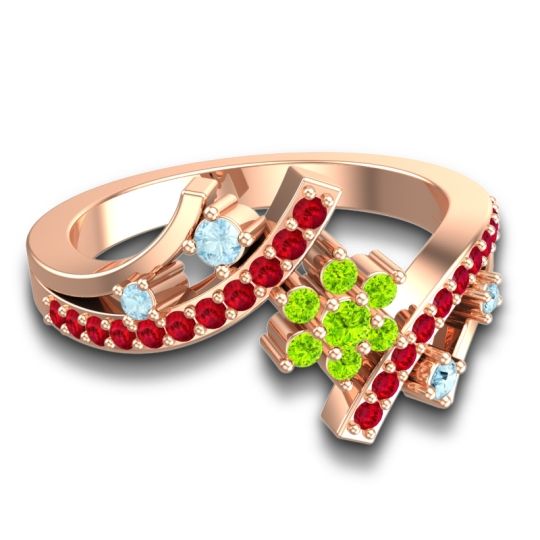 Simple Floral Pave Pippala Ring