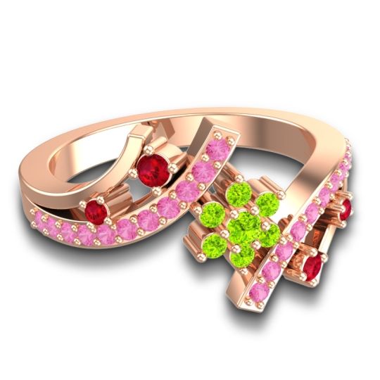 Simple Floral Pave Pippala Ring