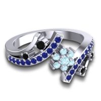 Simple Floral Pave Pippala Ring