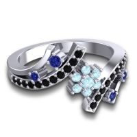 Simple Floral Pave Pippala Ring