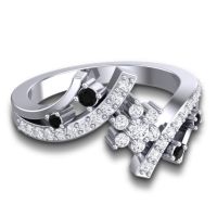 Simple Floral Pave Pippala Ring