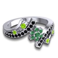 Simple Floral Pave Pippala Ring