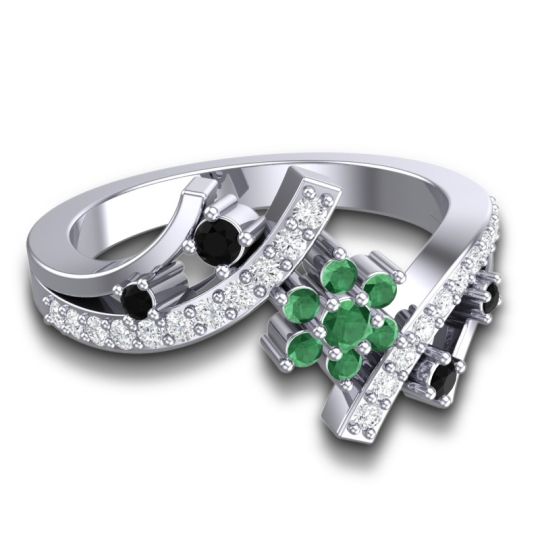 Simple Floral Pave Pippala Ring