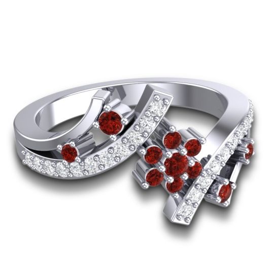 Simple Floral Pave Pippala Ring