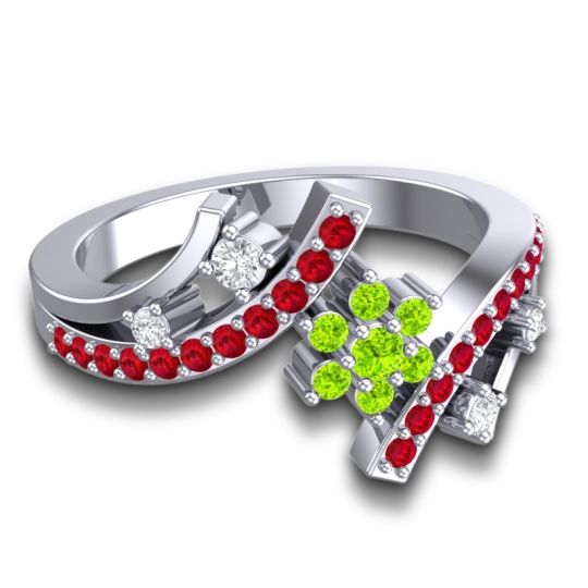 Simple Floral Pave Pippala Ring