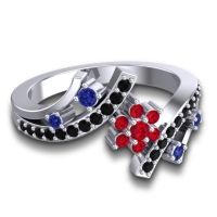 Simple Floral Pave Pippala Ring