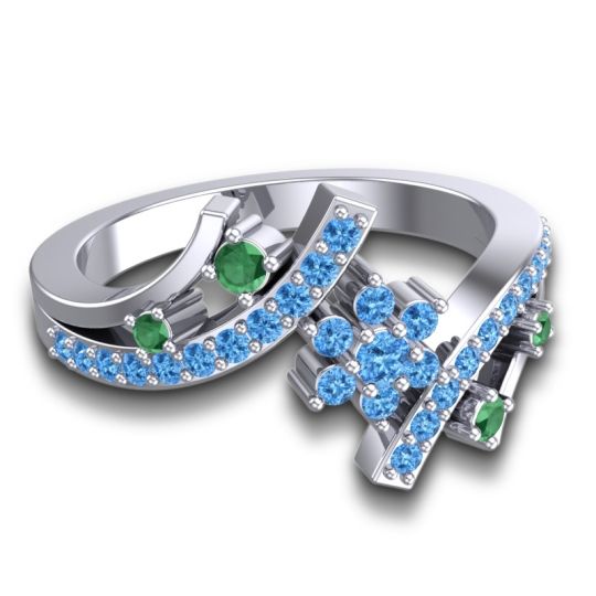 Simple Floral Pave Pippala Ring