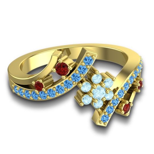 Simple Floral Pave Pippala Ring