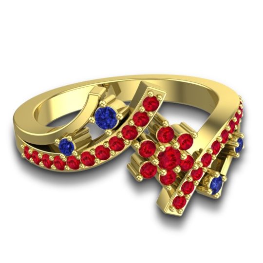 Simple Floral Pave Pippala Ring