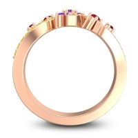 Simple Floral Pave Pippala Ring