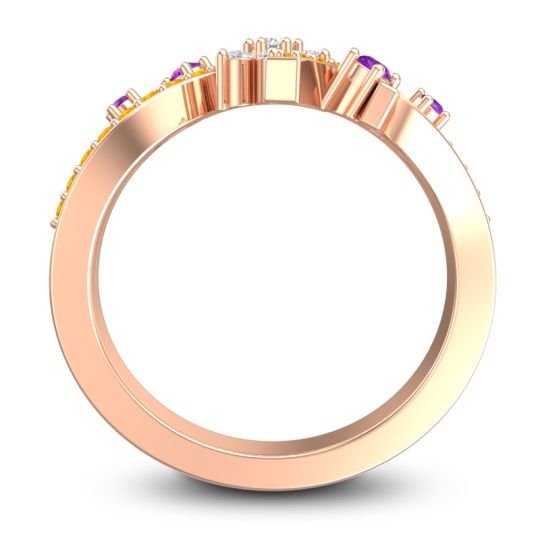 Simple Floral Pave Pippala Ring