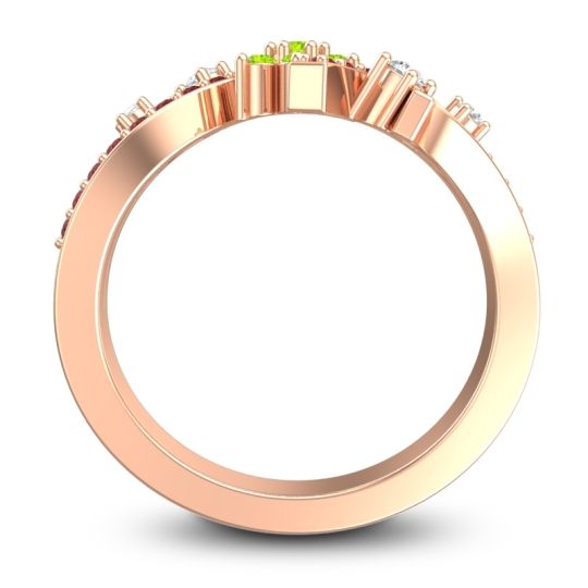 Simple Floral Pave Pippala Ring