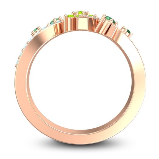 Simple Floral Pave Pippala Ring