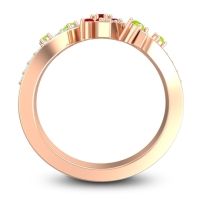 Simple Floral Pave Pippala Ring