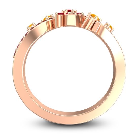 Simple Floral Pave Pippala Ring