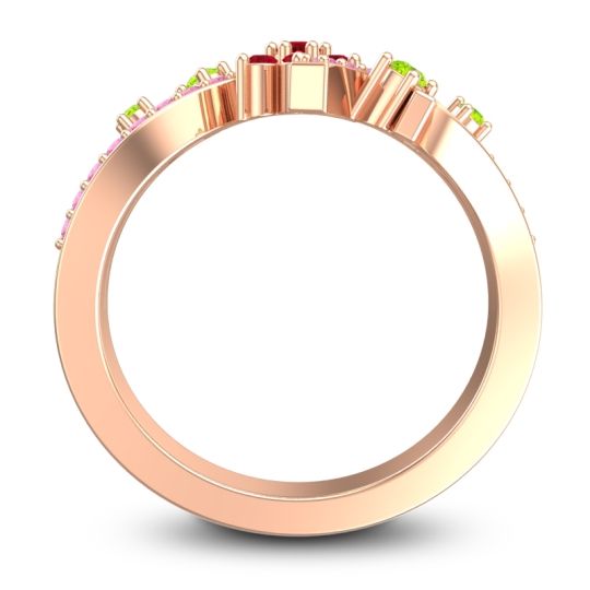 Simple Floral Pave Pippala Ring