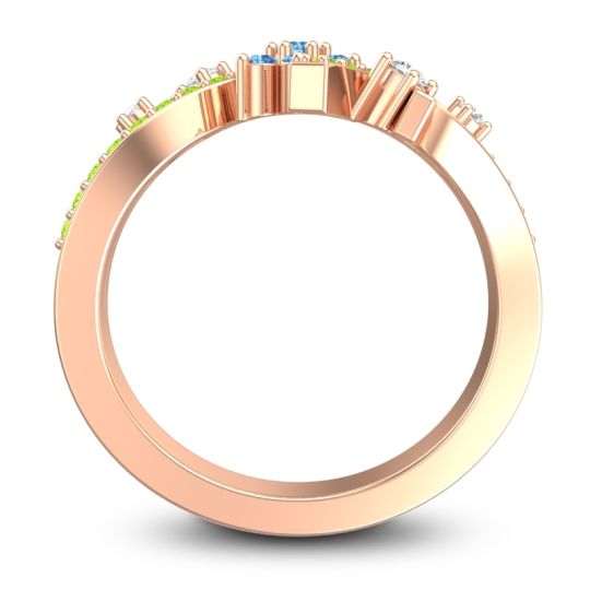 Simple Floral Pave Pippala Ring