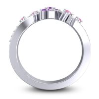 Simple Floral Pave Pippala Ring