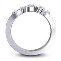 Simple Floral Pave Pippala Ring