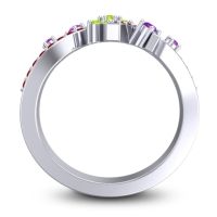 Simple Floral Pave Pippala Ring