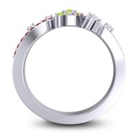 Simple Floral Pave Pippala Ring