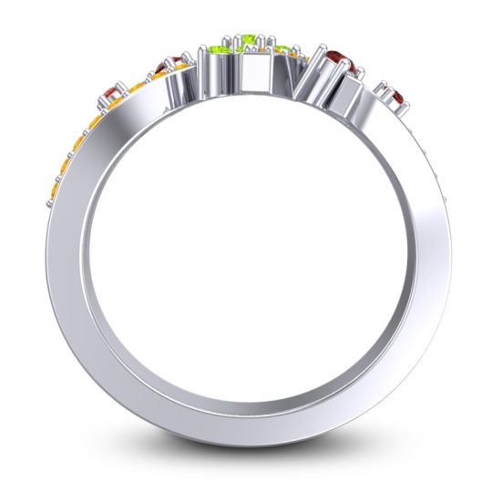 Simple Floral Pave Pippala Ring