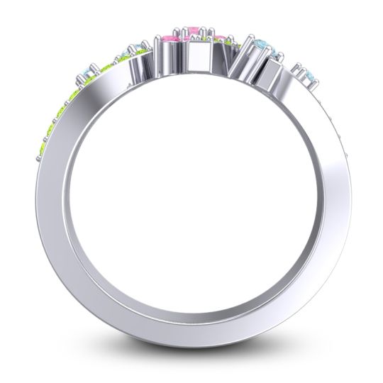 Simple Floral Pave Pippala Ring