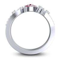 Simple Floral Pave Pippala Ring