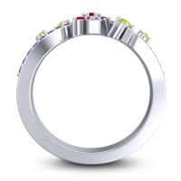 Simple Floral Pave Pippala Ring