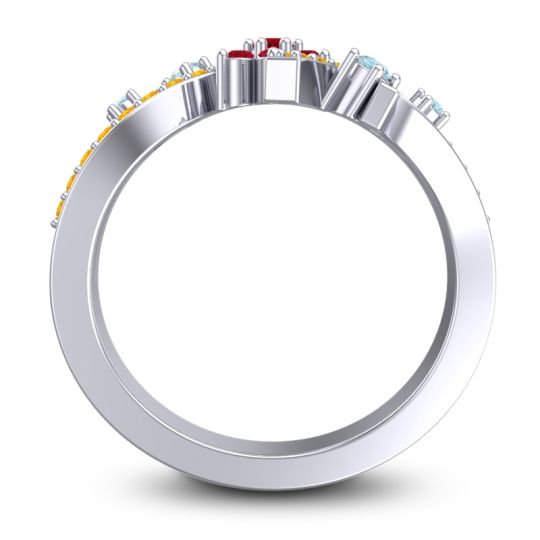 Simple Floral Pave Pippala Ring