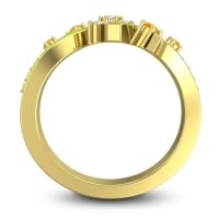 Simple Floral Pave Pippala Ring