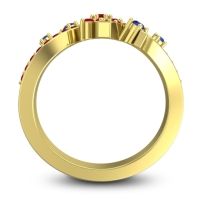 Simple Floral Pave Pippala Ring