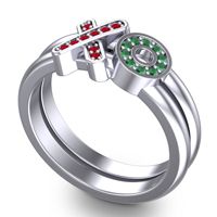 Simple Pave Rihati Ring