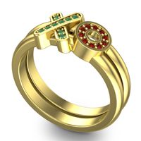 Simple Pave Rihati Ring