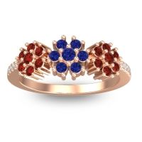 Statement Floral Pave Makaranda Ring