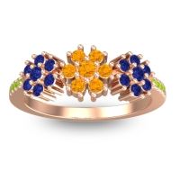 Statement Floral Pave Makaranda Ring