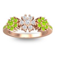 Statement Floral Pave Makaranda Ring
