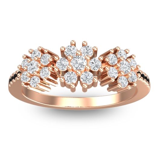 Statement Floral Pave Makaranda Ring