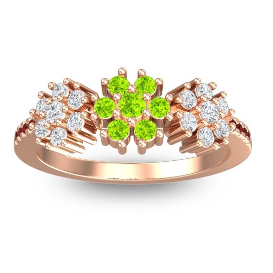 Statement Floral Pave Makaranda Ring