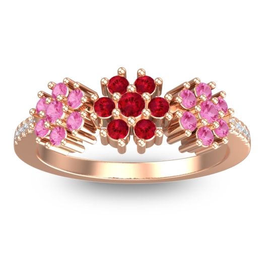 Statement Floral Pave Makaranda Ring