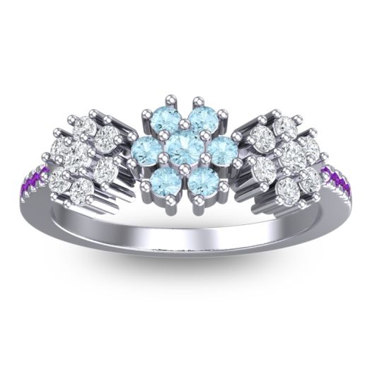 Statement Floral Pave Makaranda Ring