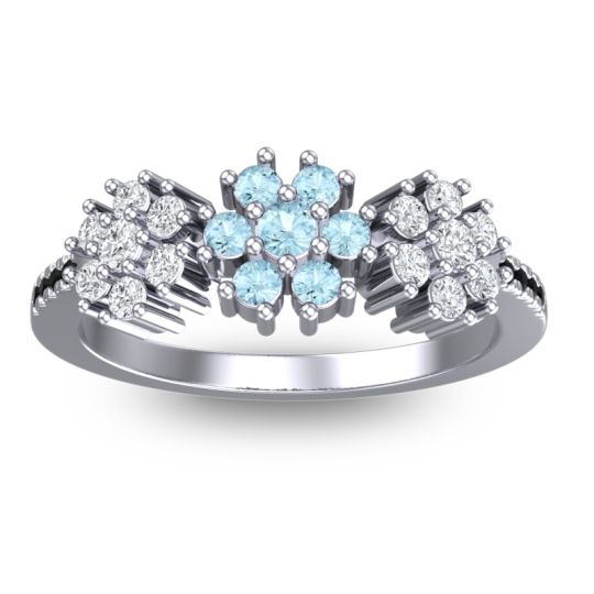 Statement Floral Pave Makaranda Ring