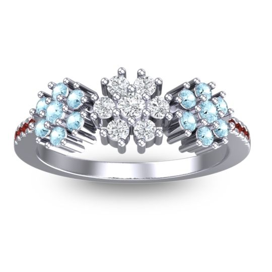 Statement Floral Pave Makaranda Ring