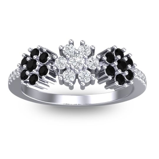 Statement Floral Pave Makaranda Ring